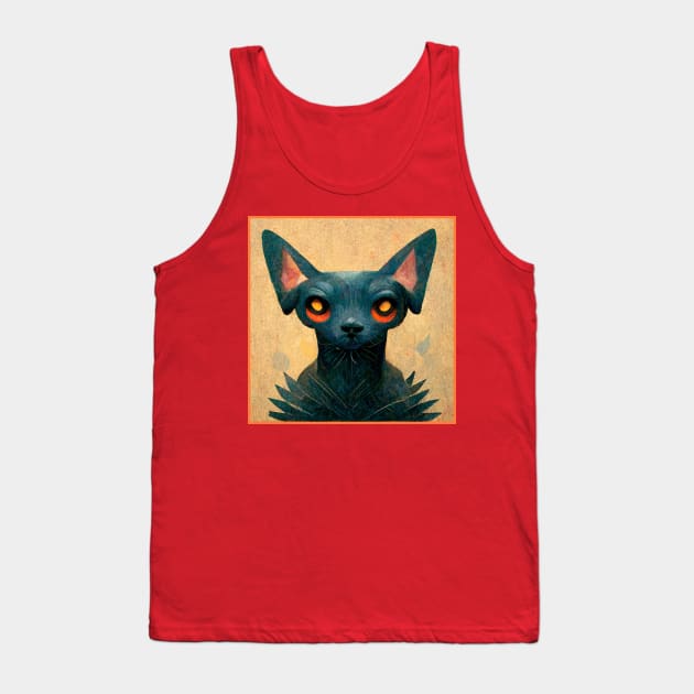 A different black cat Tank Top by orange-teal